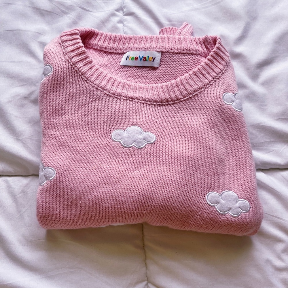 pink cloud sweater